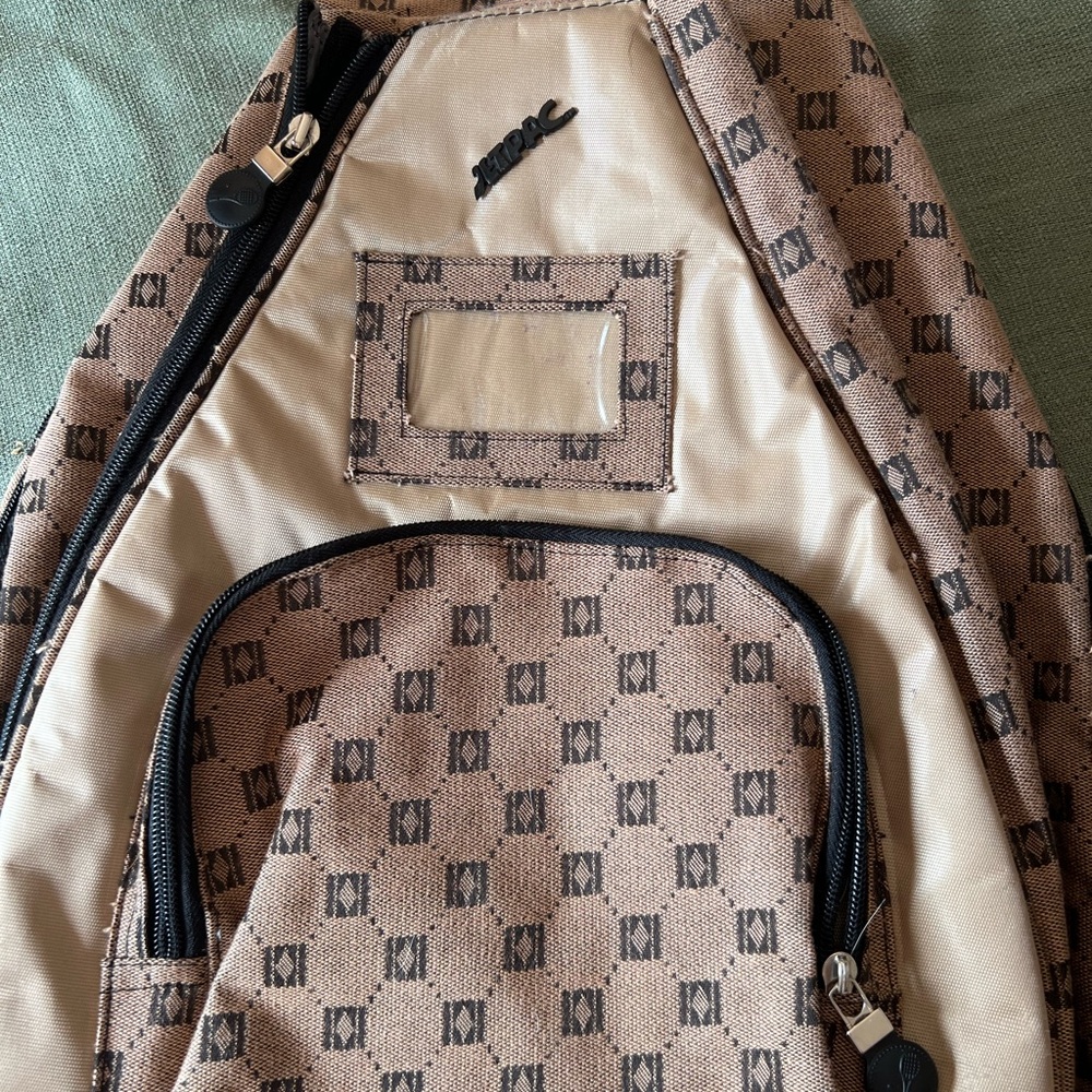Moda Tan Patterned Women's Bag